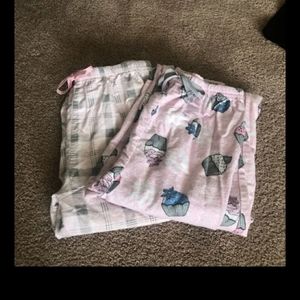 2 pairs of pjs size medium